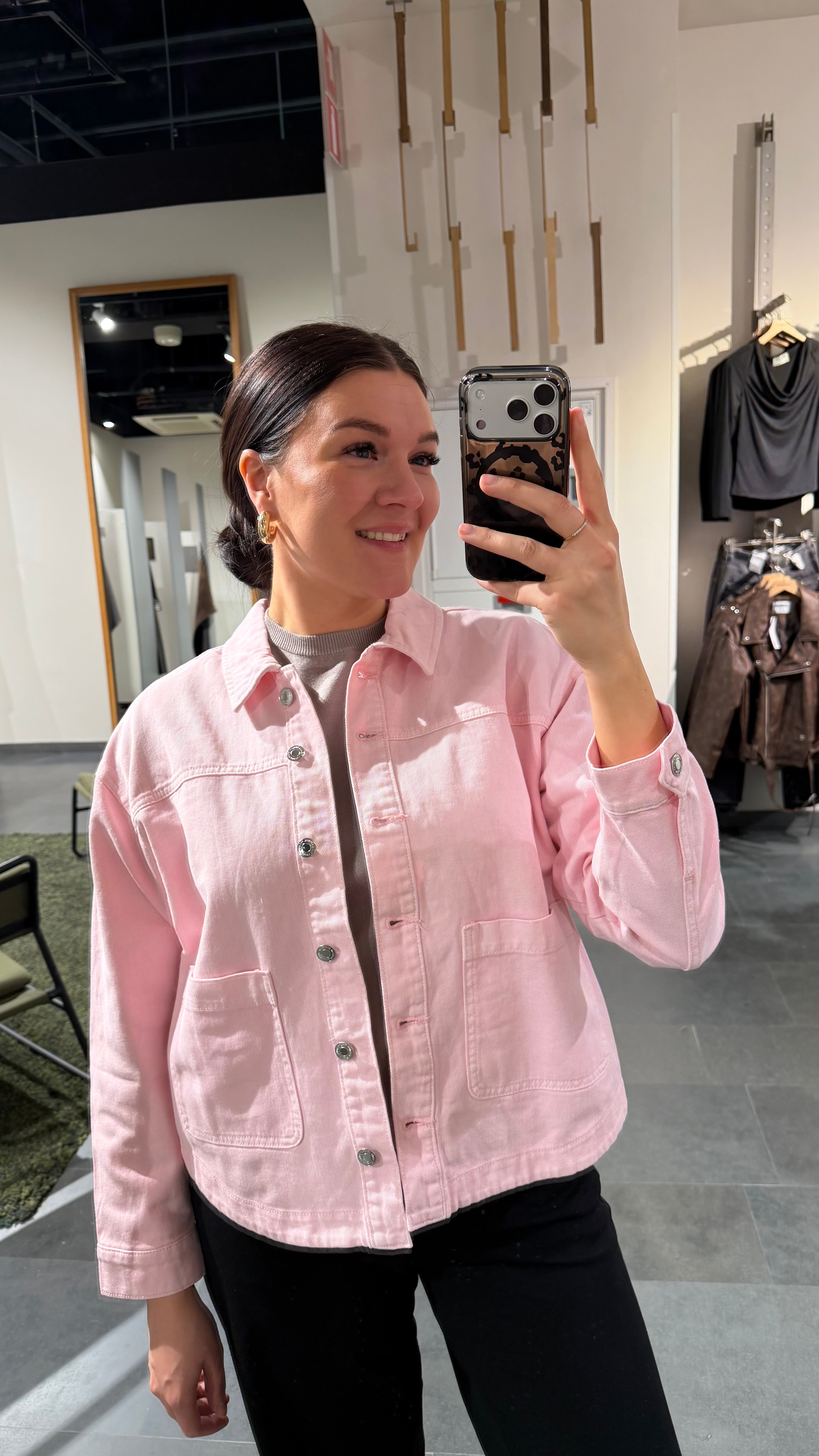 VMJAMIE Denim Jacket - Parfait Pink