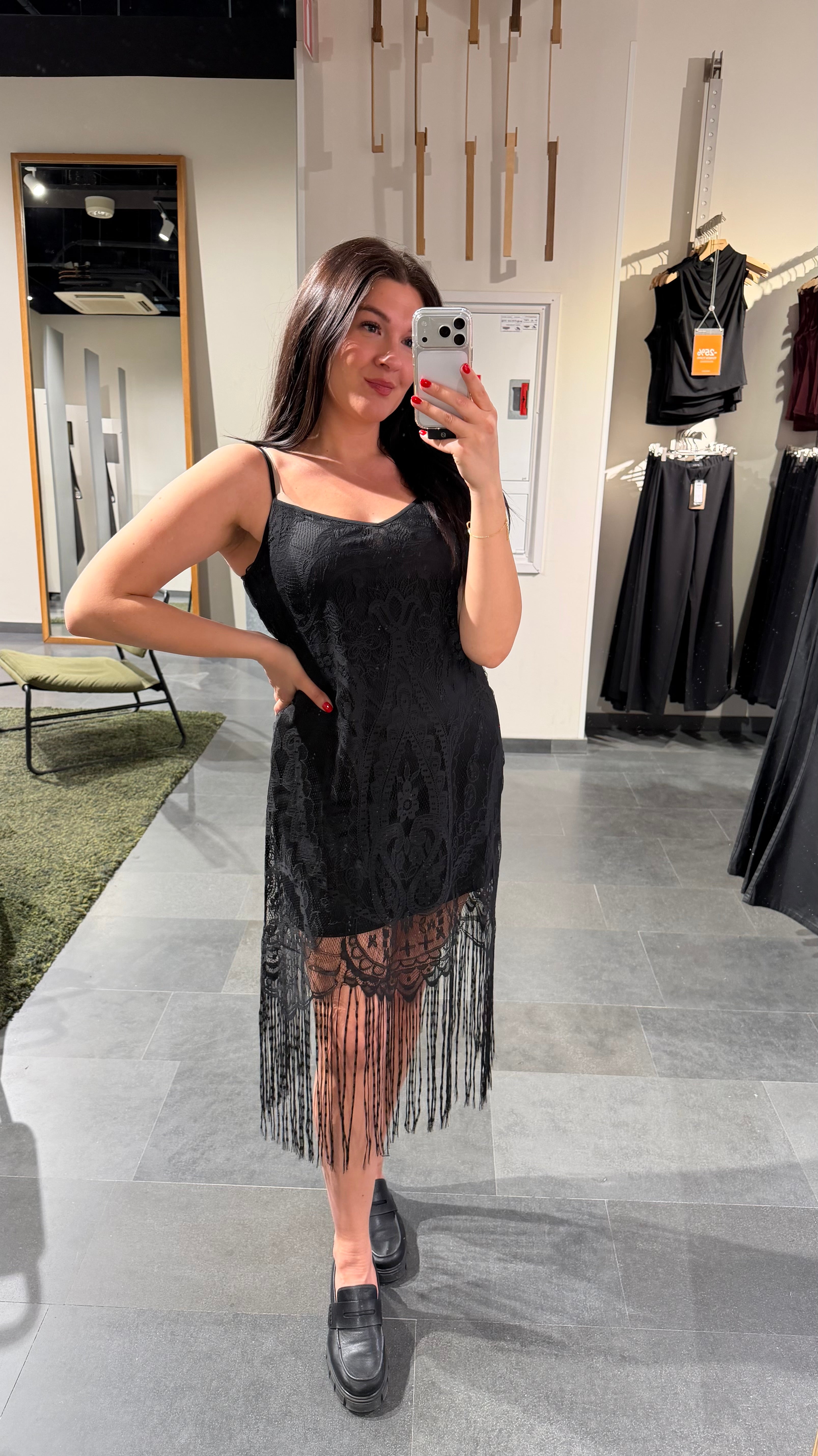 PCCLAIR Midi Dress - Black